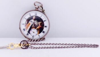 Antique Imperial Russ Silver Pocket Watch-Coronation of Tsar Alexander III