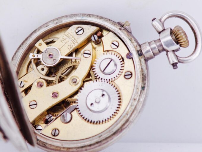 Antique Empire Era Ladies Silver Engraved Pocket Watch -Awarded by Tsar c1900's