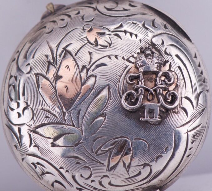 Antique Empire Era Ladies Silver Engraved Pocket Watch -Awarded by Tsar c1900's