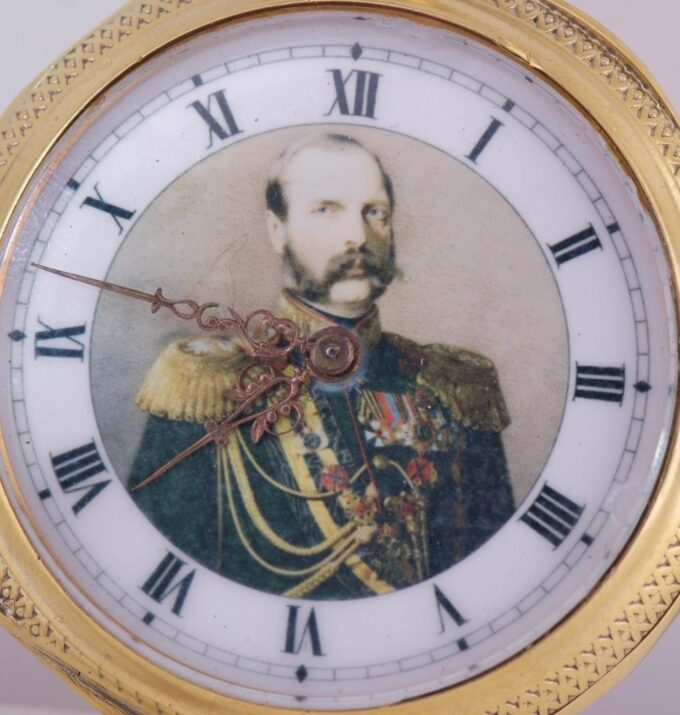 Antique Pocket Watch Doctor Award Gilt Silver Enamel Case Russo-Turkish War 1877