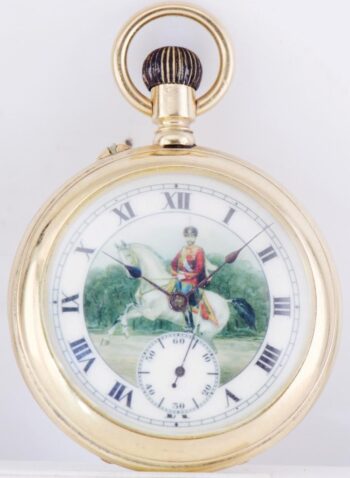 WWI Great War Imperial Pavel Buhre Pocket Watch Gold Plated c1914 Tsar NIcholas