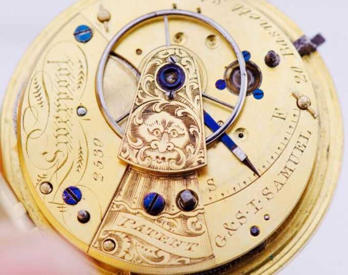 Antique Pocket Watch 18k Gold (112g)Hand Painted Enamel Portrait Queen Victoria