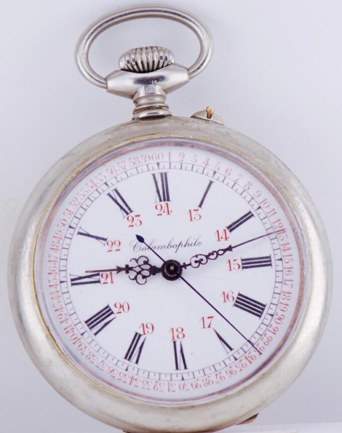Antique WWII Era Military Japy Freres Paratrooper's Award Pocket Watch c1939