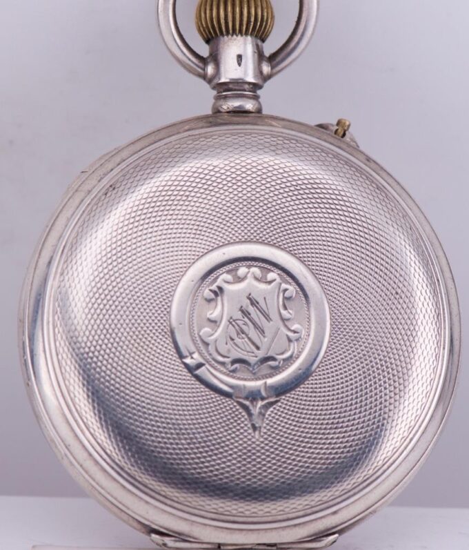 Antique Imperial Henry Moser Award Silver Pocket Watch-Grigory Rasputin Portrait