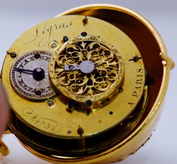 Antique Pocket Watch French Legras a Paris Verge Fusee for Chinese Market 1790s