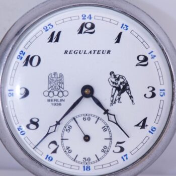 Antique Award Pocket Watch for 1936 Berlin Olympic Game Wrestling Prize