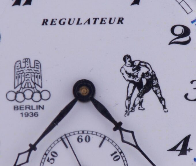 Antique Award Pocket Watch for 1936 Berlin Olympic Game Wrestling Prize