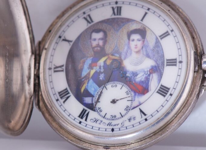 Antique Imperial Moser Award Full Hunter Silver Case Pocket Watch c1900's