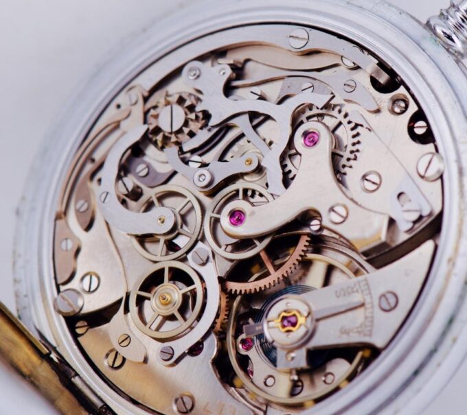 RARE Vintage Calvy Olympic Chronograph Pocket Watch for Tokyo 1964 Olympic Games