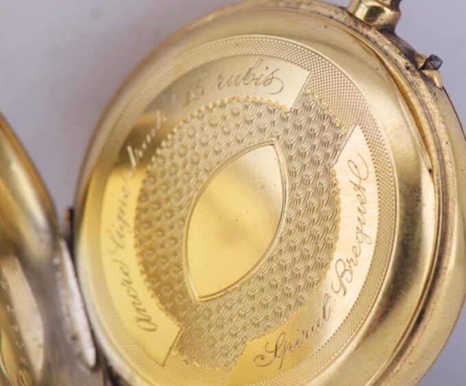 Antique Victorian Gilt Silver Pocket Watch – Memento Mori Ouroboros Skull 1890s