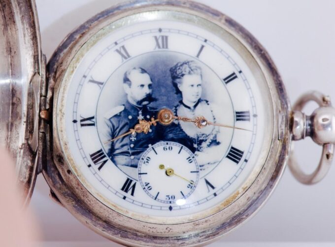 Antique Imperial Award Silver Full Hunter Case Pocket Watch Tsar Alexander II
