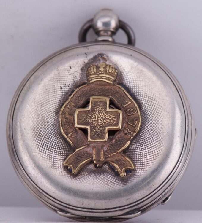Antique Imperial Silver Pocket Watch Doctor's Award c.Russo-Turkish War 1878