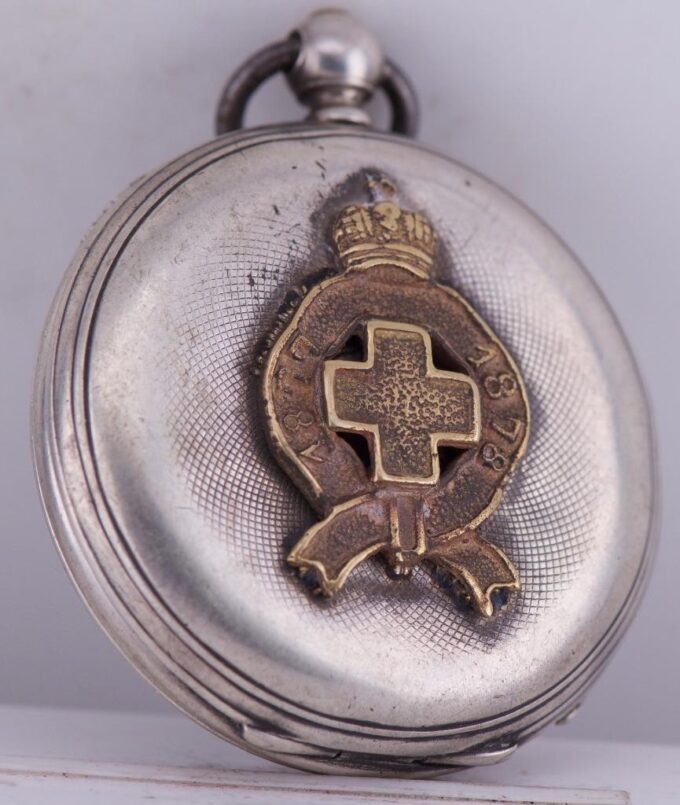 Antique Imperial Silver Pocket Watch Doctor's Award c.Russo-Turkish War 1878