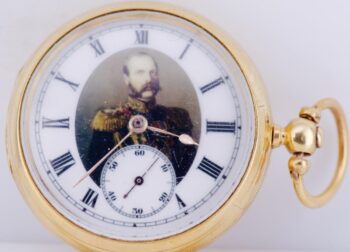 Antique Imperial Officer Award Gilt Silver Pocket Watch c Russo-Turkish War 1878