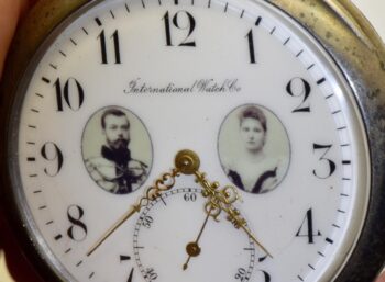 Antique Imperial Russ Award "International Watch Co" Silver Pocket Watch c1890