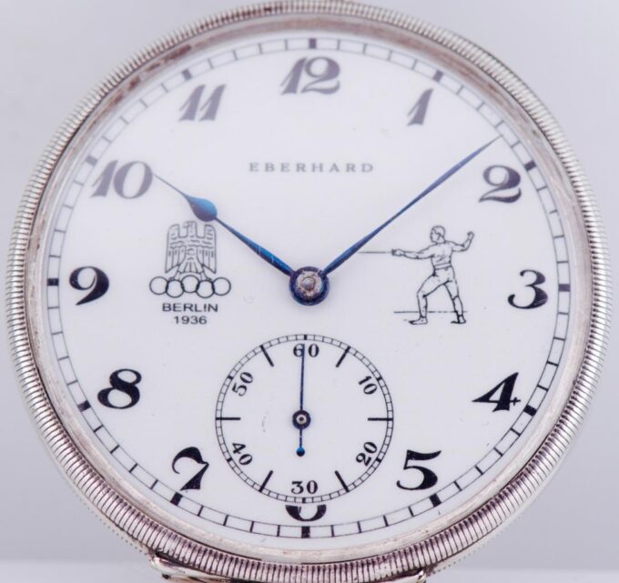 Antique Eberhard Award Pocket Watch for 1936 Berlin Olympic Game Fencing Prize
