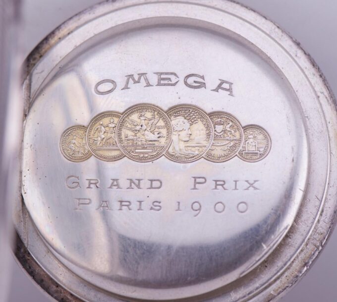 Antique Silver Omega Grand Prix Pocket Watch-Chinese General Chiang Kai Shek