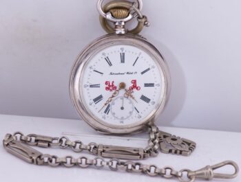 International Watch Co Silver Pocket Watch-Imperial Royal Court-Tsar Monogram