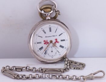 International Watch Co Silver Pocket Watch-Imperial Royal Court-Tsar Monogram