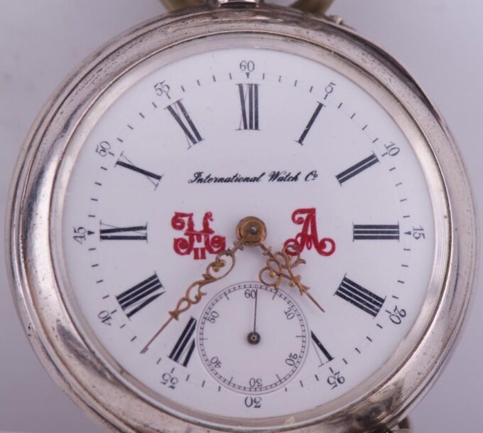 International Watch Co Silver Pocket Watch-Imperial Royal Court-Tsar Monogram