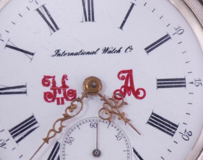 International Watch Co Silver Pocket Watch-Imperial Royal Court-Tsar Monogram