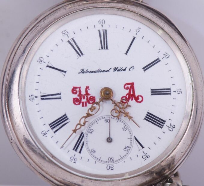 International Watch Co Silver Pocket Watch-Imperial Royal Court-Tsar Monogram