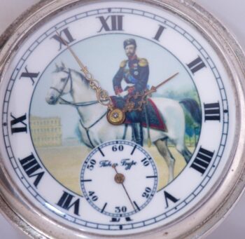 Antique Imperial Pavel Buhre Silver Pocket Watch Awarded by Tsar Nicholas II
