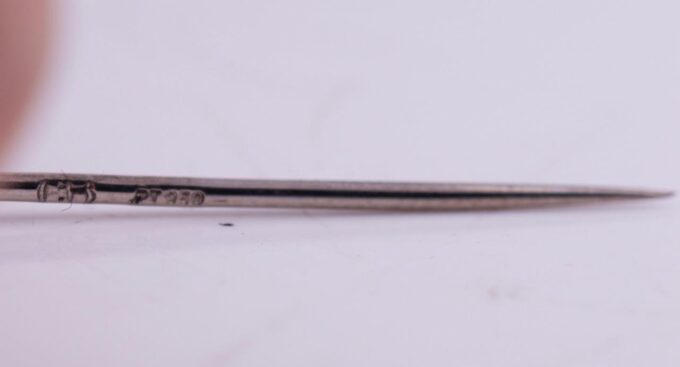 Antique Art-Deco Carl Bucherer Brooch Platinum Diamonds c1930's