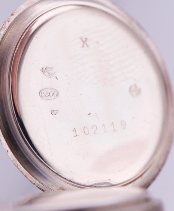 Antique Imperial "Moesa" Silver Pocket Watch-Grand Duchess Olga Konstantinovna