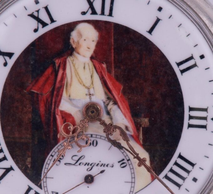Antique Longines Award Pocket Watch for Vatican City Pope Leo XIII c1900's
