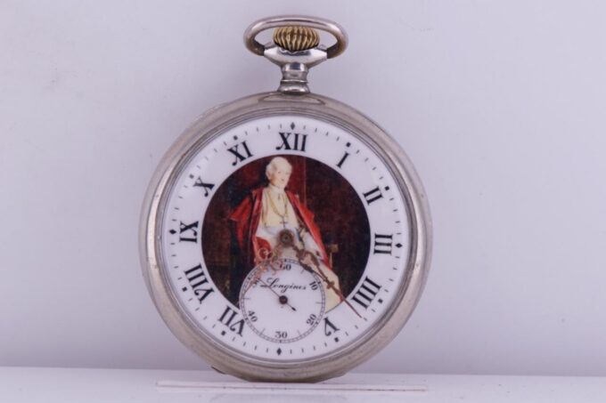 Antique Longines Award Pocket Watch for Vatican City Pope Leo XIII c1900's