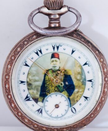 Antique Ottoman Market Pocket Watch – Sultan Portrait Dial | WWI Era | 42mm |