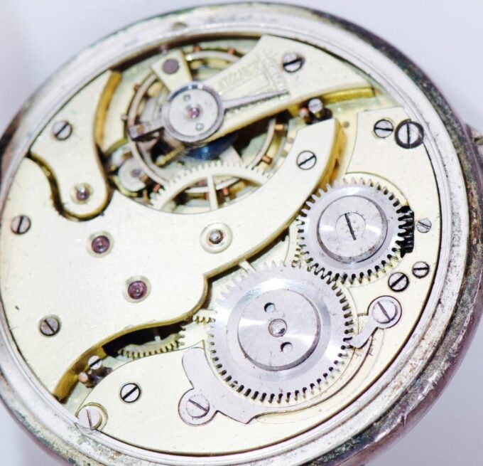 Antique WWI Era Imperial Silver Pocket Watch-Romanov Tsar's Family Enamel Dial