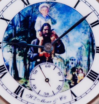 Antique Imperial Tsar Era Moser Pocket Watch award Grigory Rasputin & Tsarevich