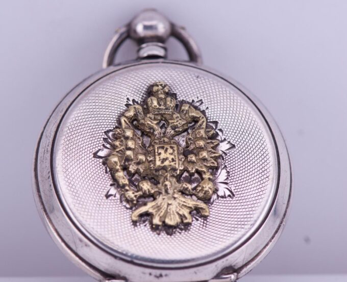 Imperial Tsar's Era Silver Pocket Watch-Grand Duchess Elizabeth Mavrikievna