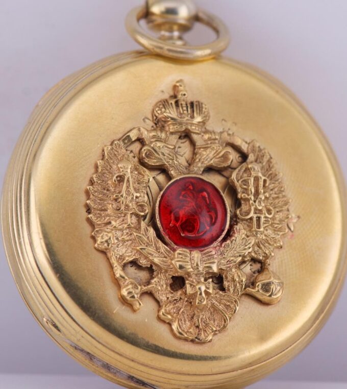 Imperial Tsar's Era Award Gilt Silver Pocket Watch c Russo-Turkish War 1878