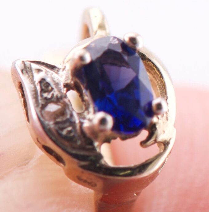 Antique 14K Gold Sapphire and Diamond Earrings Set – Josef Stockem Aachen