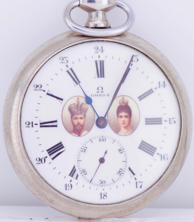 Antique Omega Pocket Watch WWI Imperial Russ Tsar's Era Army Officers Award RARE