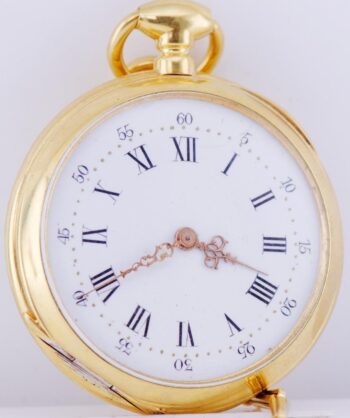 Imperial Tsar's Era Army Doctor's Award Gilt Silver Enamel Pocket Watch c 1877