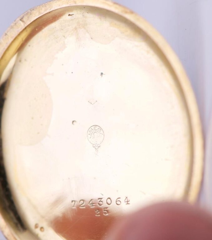 Antique Award Omega Pocket Watch 18k Gold Enamel Portrait of King George V c1920