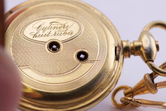 Antique Gilt Silver Enamel Pocket Brooch Watch-Awarded by Empress Maria c1880's
