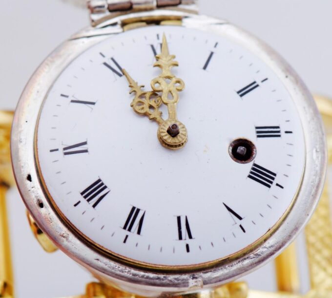 Antique Imperial Easter Egg Coach Clock Verge Fusee for Empress Catherine II