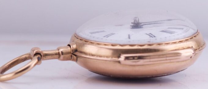 Antique French Verge Fusee Pocket Watch 18k Gold Enamel Marie Antoinette 1780s