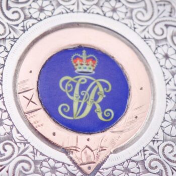 Antique Silver Gold Enamel Pocket Watch Awarded by Queen Victoria 1890 J.Forrest