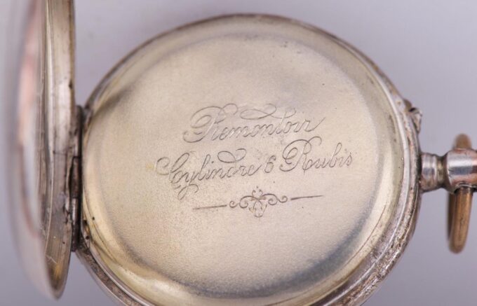 Antique Digital Silver Pocket Watch c1890's Sultan Abdul Hamid II Ottoman Empire
