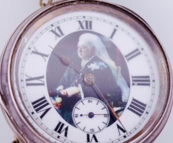 Antique Sterling Silver Pocket Watch-Awarded by Queen Victoria of UK c1890's