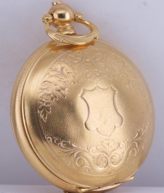 Antique Pocket Watch Full Hunter Tughra Case for Ottoman Market c1900 Mehmed V
