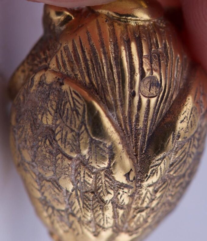 Imperial Faberge Jewelled Easter Egg Owl Pendant Gilt Silver Engraved c1906
