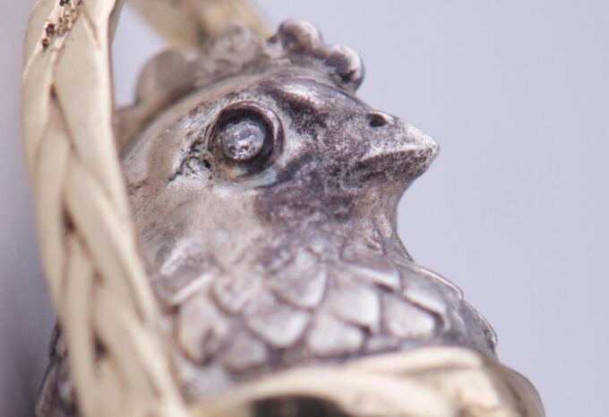 Antique Imperial Faberge 14k Gold Chicken in Basket Pendant Easter Egg Box c1890