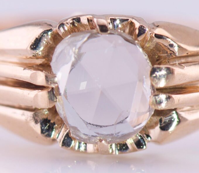 Faberge Ring Antique 14k Gold Made by Julius Rappoport c1909 Tsar Era